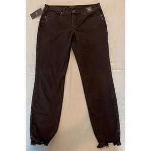NWT Black Ripped Mid Rise Jeans